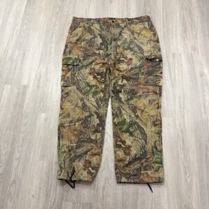 Vintage Liberty Camo Cargo Pants Mens 2XL Camouflage Hunting Adjustable Outdoors